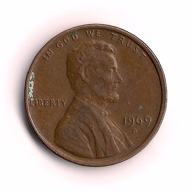 beginner’s guide to coin collecting - 1969-D Lincoln Penny (similar to 1969-S)